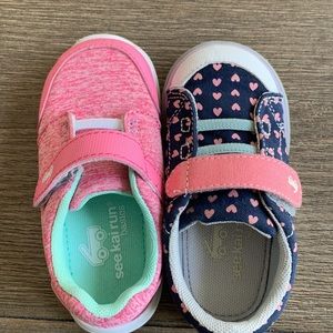 2 pairs of See Kai Run sneakers